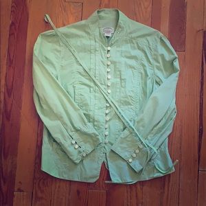 SALE!🖤 Sitwell Anthropologie Sea Foam Sage Blouse